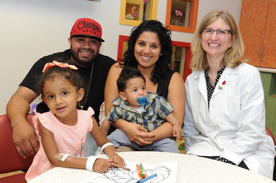 From L to R: Patient Adanelie Gonzalez, Luis Rivera, Gabriella Alonso, Luis Rivera Jr. and Dr. Nancy Dobrolet